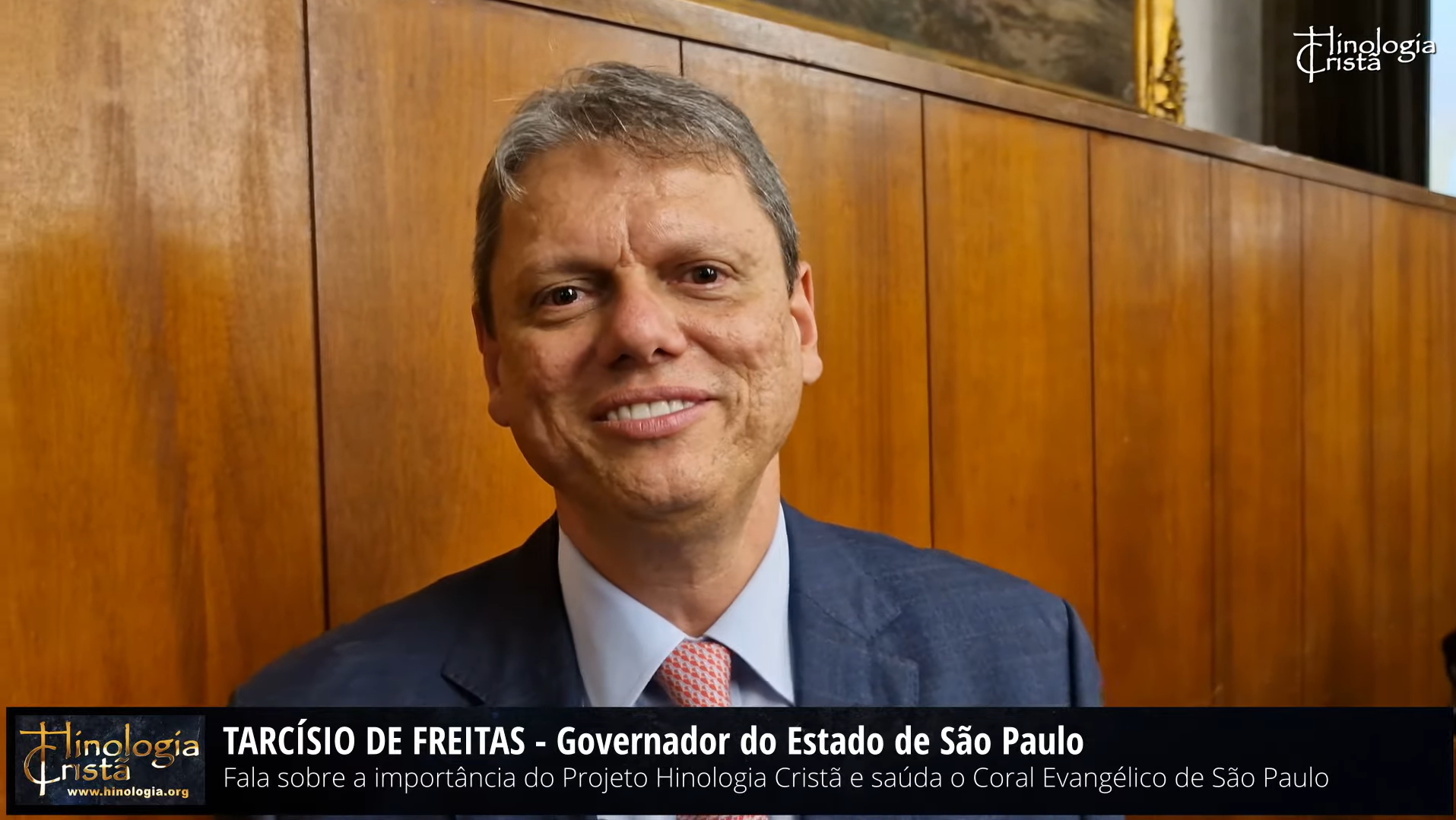 Governador Tarcísio de Freitas parabeniza Hinologia Cristã por 100 mil inscritos e ccelebra legado do Coral Evangélico de São Paulo