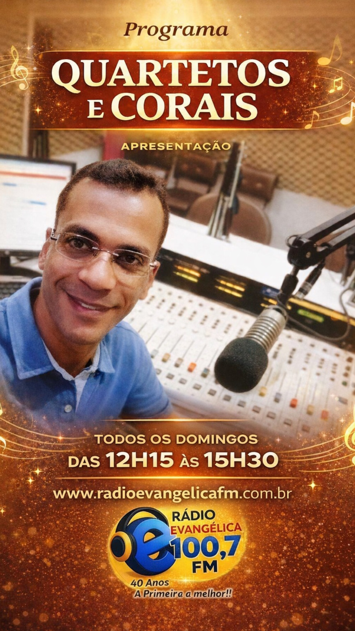 Programa Quartetos e Corais no Hinologia Cristã